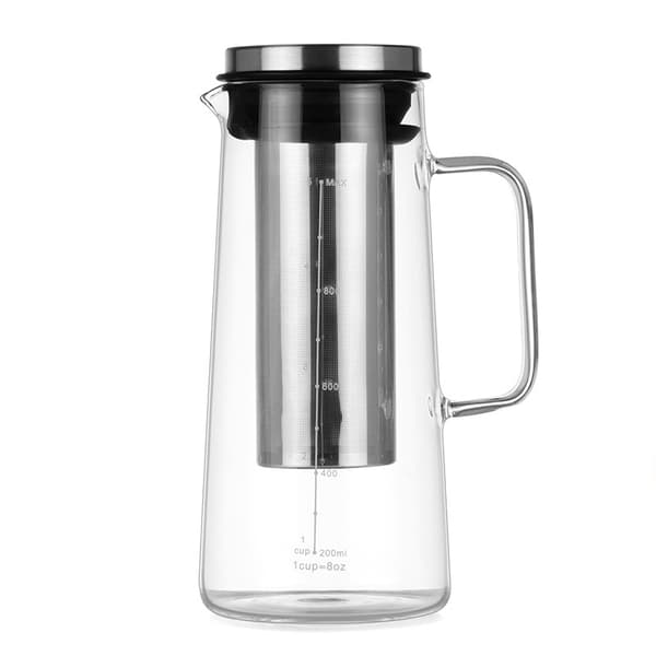 1000ML Glass Cold Brew Coffee Maker with Handle