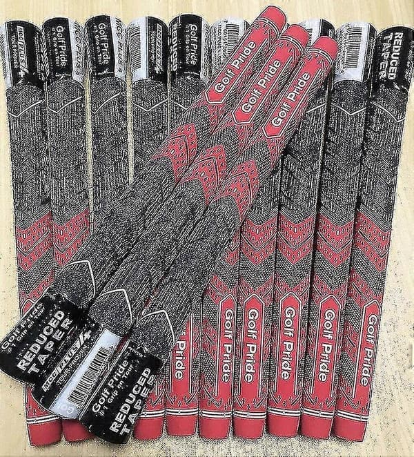 10 stk Golf Pride MCC PLUS 4 Golfgrep Standardstørrelse Rød Red