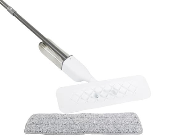 Flad gulvmoppe - Moppe med spand & sprayfunktion