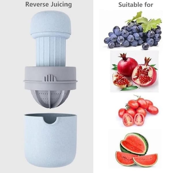 Manual citruspress för citroner/lime/apelsiner/grapefrukt - blå