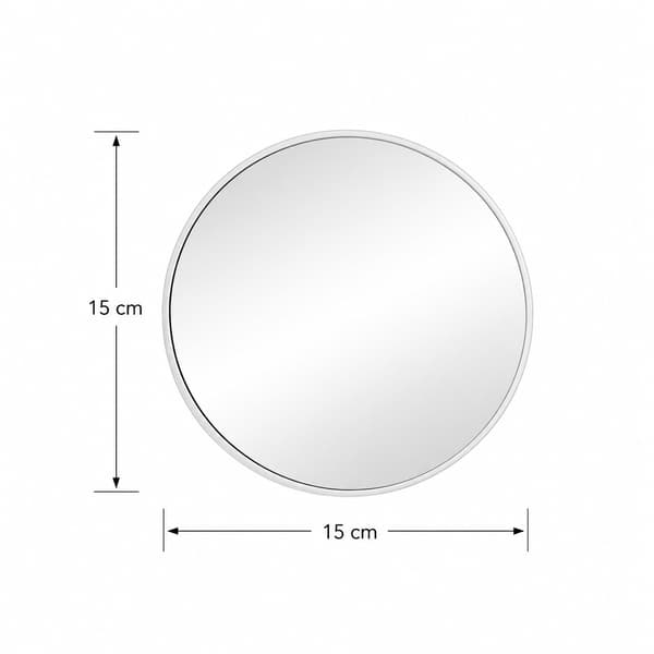 30x Magnifying Makeup Mirror - White, Portable Suction Cup Design for Detailed Makeup Application