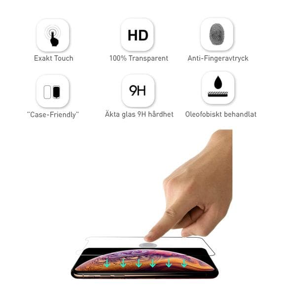 2-pack Skärmskydd iPhone XS / X – Hög kvalitet!
