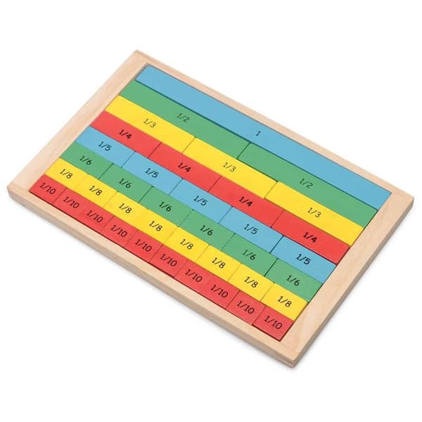 Lær matematik legetøj til børn - Brøk - Pædagogisk