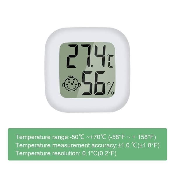Mini Indoor Thermometer, 4 Pieces High Precision Hygrometer for Indoor Use, ℃-℉ Switchable.