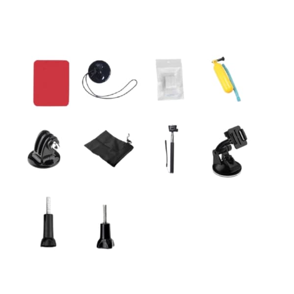 Action Camera Accessory Kit 50 Pieces MultiColor GoPro 9/8/7, Insta 360, DJI Osmo Action