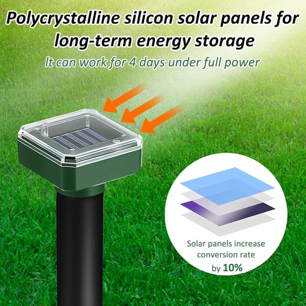 Solar-Powered Mole Repellent 4-Pack