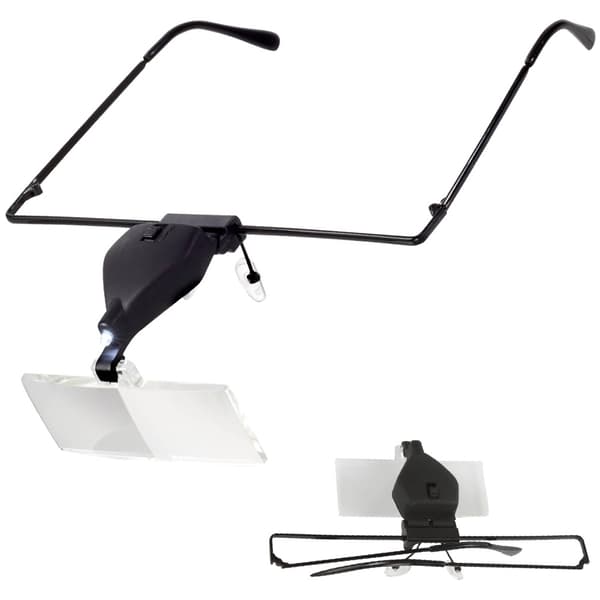 Forstørrelsesbriller med LED - Forstørrelse 1,5x-3,5x