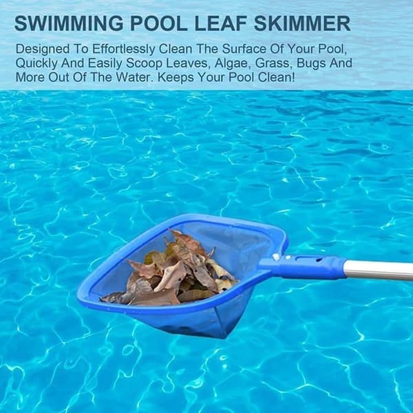 Pool Cleaning Kit, Pool Skimmer with Telescopic Handle, Accessories (1 set)