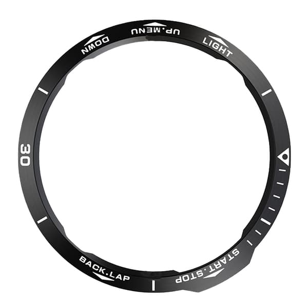 Stylish Black & White Bezel for Garmin Fenix 6X Series