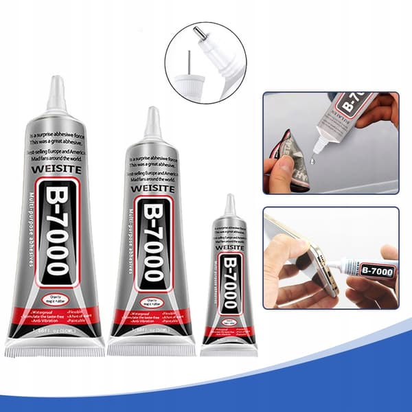 Universal Adhesive B-7000 3X110Ml – Precision Applicator | Strong Adhesion | for Electronics, Glass, Plastic, Metal