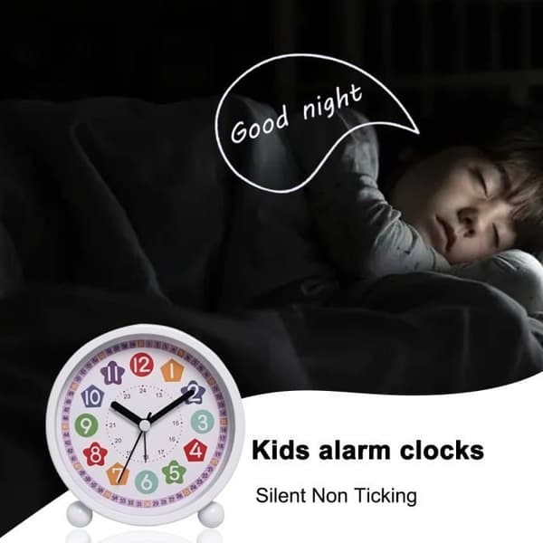 (Rosa) Digitalt vækkeur - Uspecificeret - Rosa model - Lydløs - Natlys - Snooze