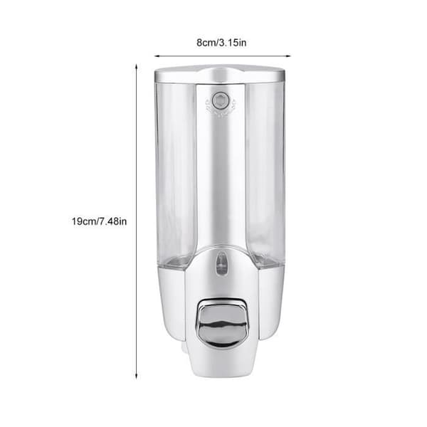 Vægmonteret sæbedispenser 350ml flydende sæbedispenser i plast - BOH - RAI