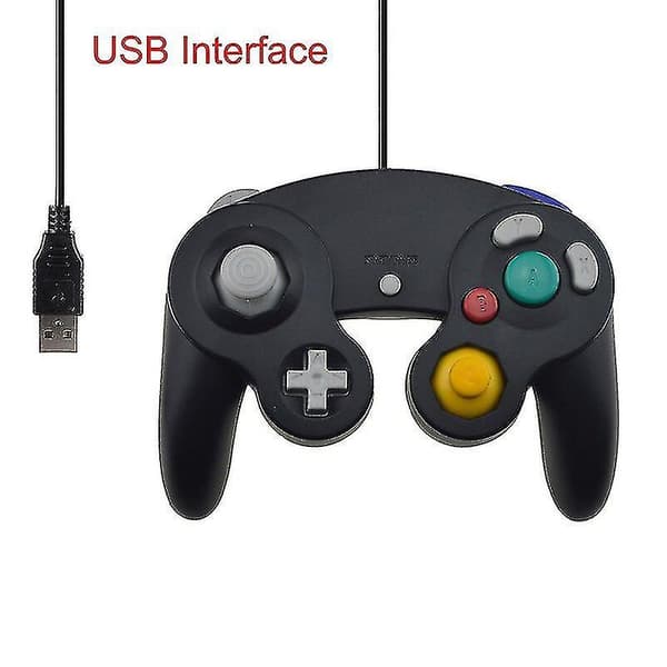 Trådløs Gamecube-controller, USB-tilsluttet, til Nintendo, til Ngc Gc Controller, til Mac-computer, PC-gamecontroller