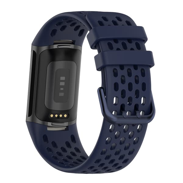 Silikone armbånd til Fitbit Charge 6/5 Mørkeblå