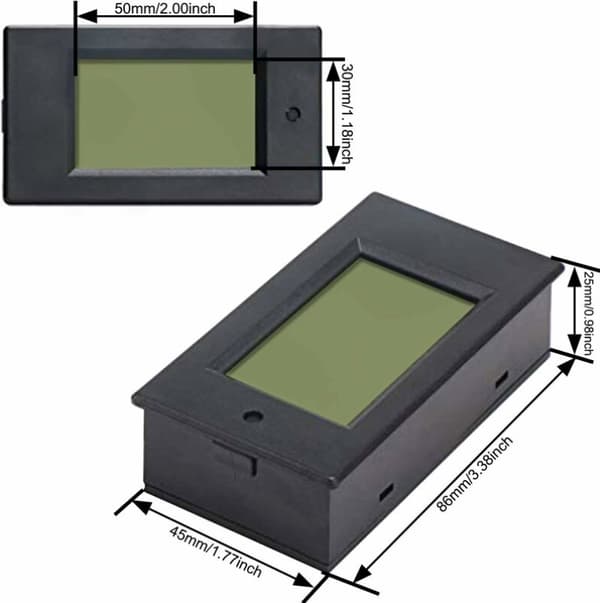 DC 6,5-100V 100A Strømmåler Digitalt Multimeter
