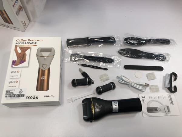 Electric Foot File with Various Accessories Rechargeable Black