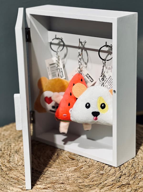 Keychain Plush \"See not\" MultiColo Ser inte MultiColor