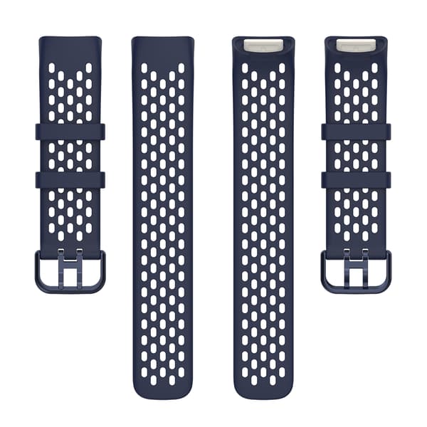 Silikone armbånd til Fitbit Charge 6/5 Mørkeblå