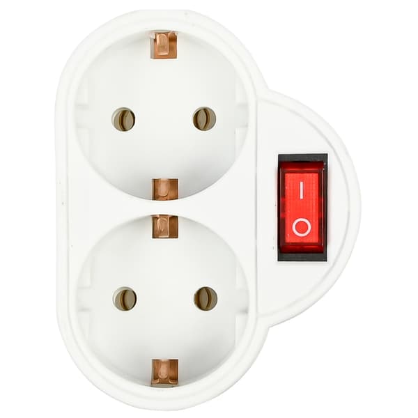 Kaksoispistorasia kytkimellä - 3500 W