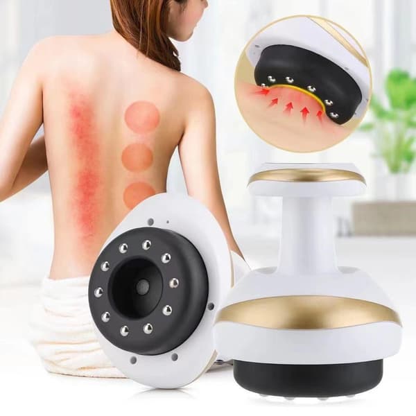 4-i-1 Anti-Cellulit Massager: Gua Sha, Elektrisk Koppning, Meridianrensning och Värmeterapi Massage