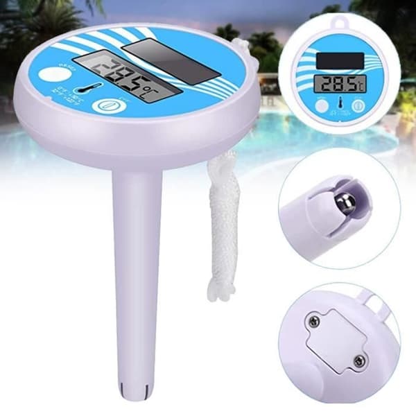 Soldrevet digitalt pooltermometer, holdbart, antioxidant, langtidsholdbart, brudsikkert
