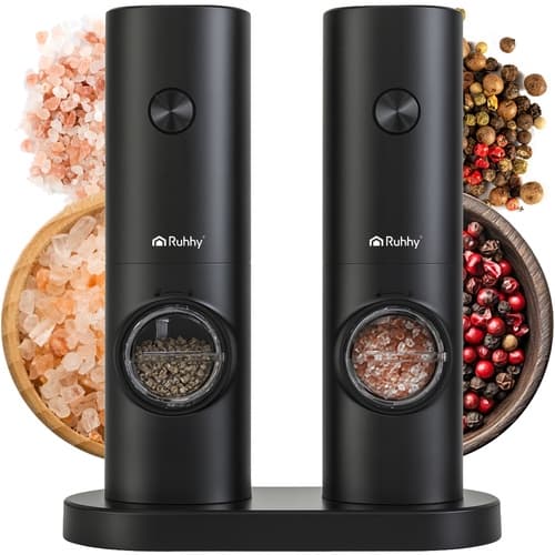 Electric Salt & Pepper Grinder - 2 pcs