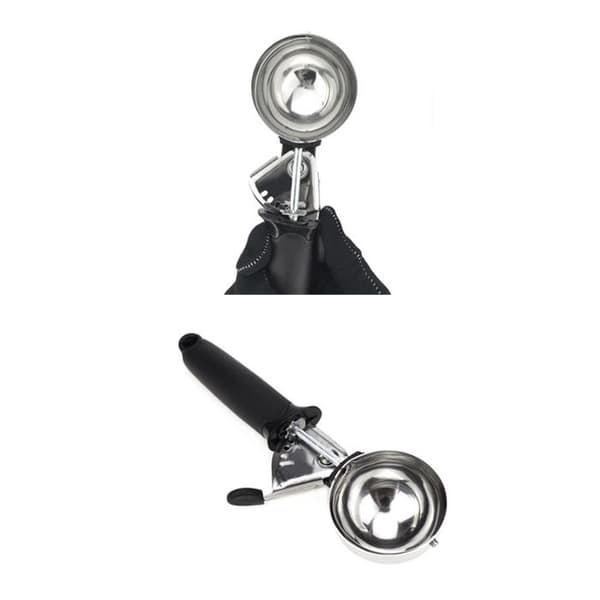 Zhan - Professional Stainless Steel Ice Cream Scoop with Trigger