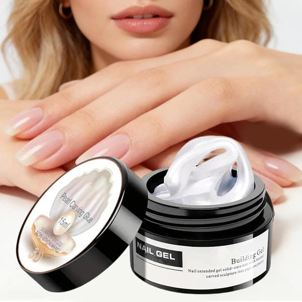 3D Nail - Sculpting Glue for Nail Art | Non-sticky Solid with Easy Application, Flexible Design, Quick Drying, Perfect for Home Salon B[YJD]