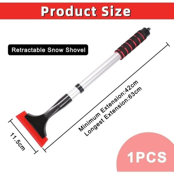 Ice scraper for car, snow scraper, with non-slip handle, snow and ice scrapers for windshield and windows