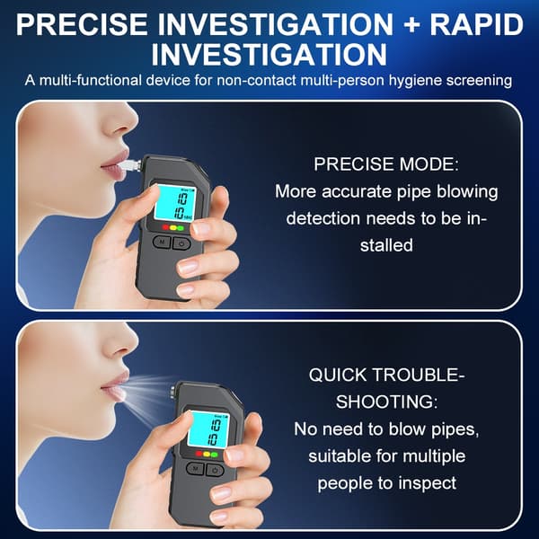 Portable Alcohol Tester with LCD Screen - Accurate and Convenient