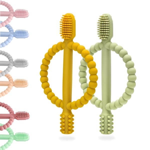 Soft Silicone Teether - 2 Pcs For Teething And Sore Gums