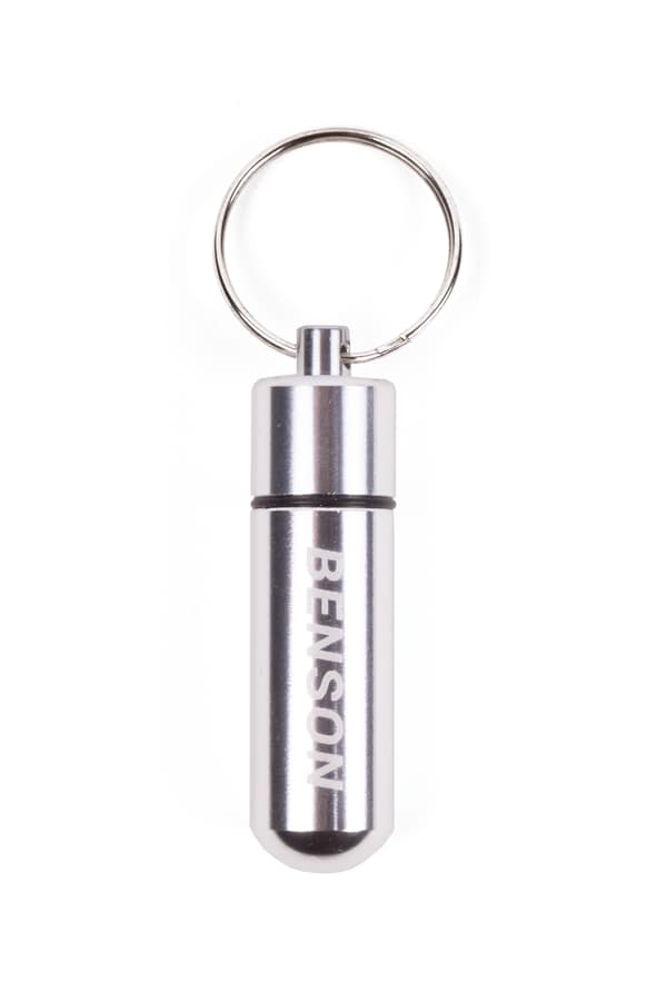 Pillerisäiliö avaimenperällä 52 x Ø14 mm