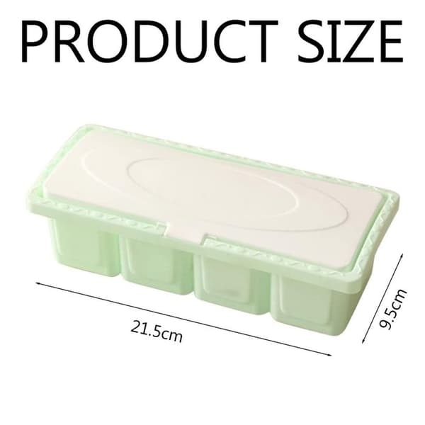 Krydderoppbevaringssett - GIGICIAL - ABS-plast - 4 rom - Grønn