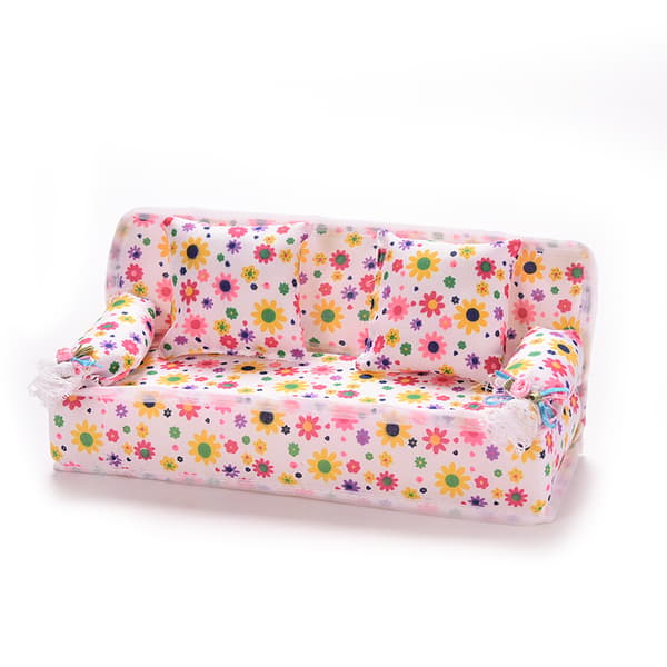 3 stk/sæt Sofa Sofa 2 Puder Til Barbies Børn Dukkehus