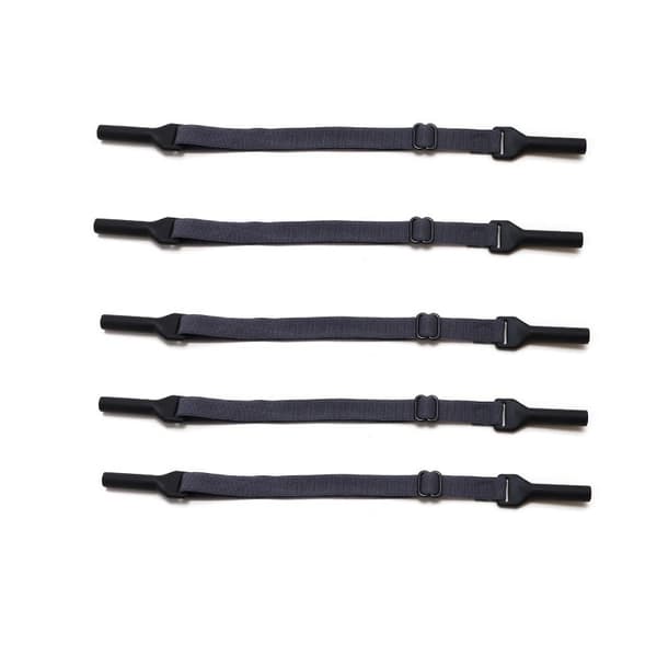 Adjustable Glasses Straps for Adults - 5-pack DarkGrey