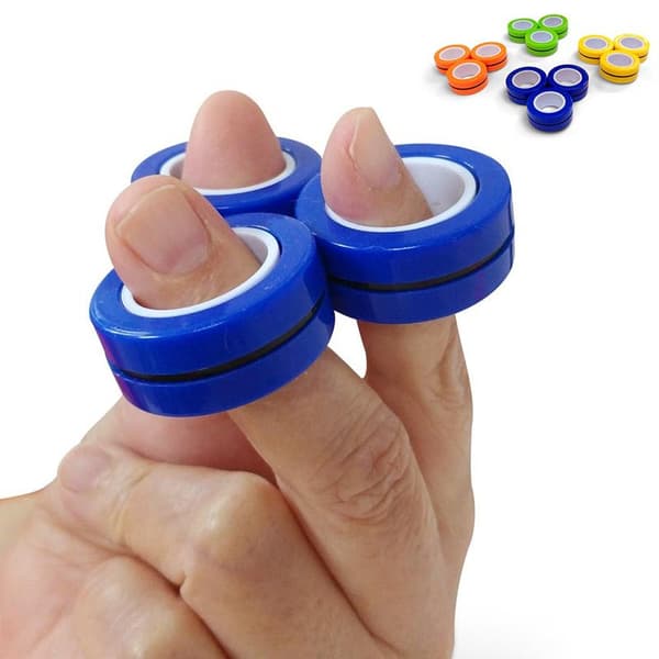 3-pakning - Magnetiske Ringer / Fidget Leker - Magnetkuler