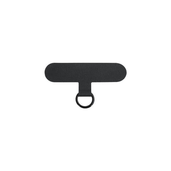 2-pak Universal Telefon Lanyard Patch, Nylon Mobiltelefon Snorholder, Sort