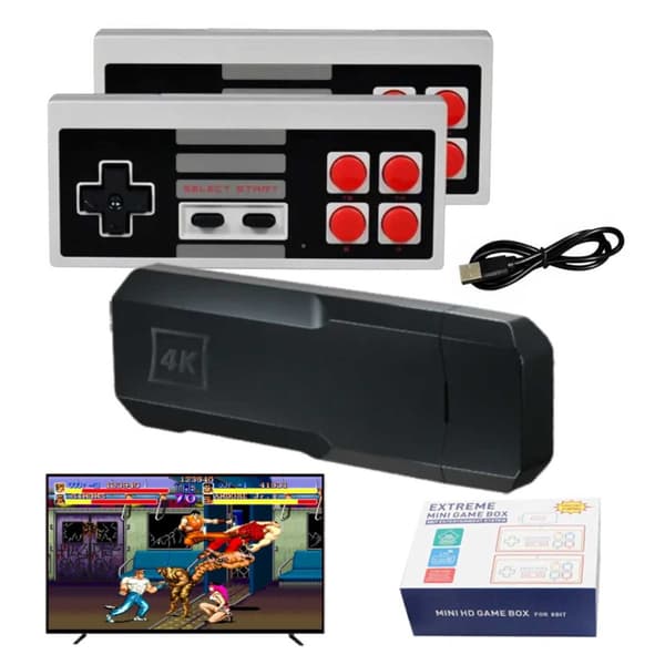 4k Retro Spelkonsol - 821 Klassiska Spel HDMI