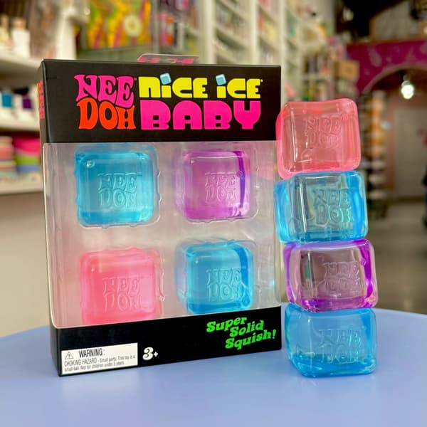 Needoh Nice Cube Stressbold & Sanselegetøj 4 dele