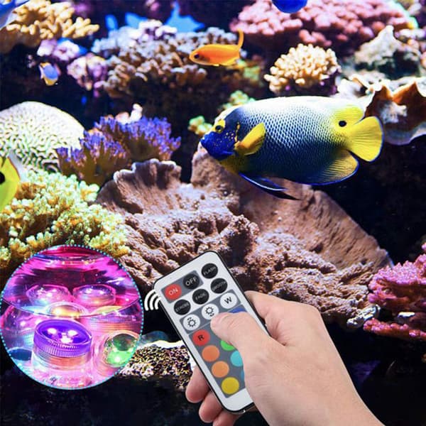 Waterproof LED Diamond Lights with Remote Control - 10 Color-Changing Lamps, Compatible with Various Environments