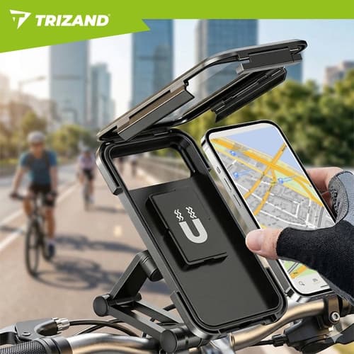Mobile Phone Holder for Bicycle - Mounts on Handlebars