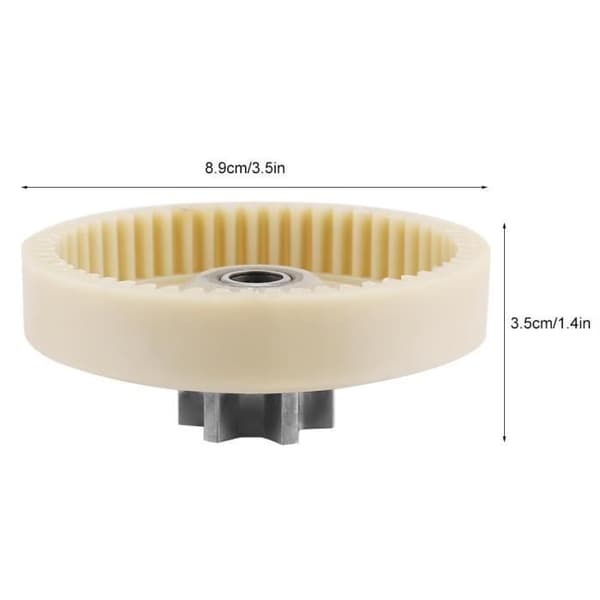 (White) Electric Inner Pinion - Unspecified - 107713-01 - ABS - White - 8.9 cm