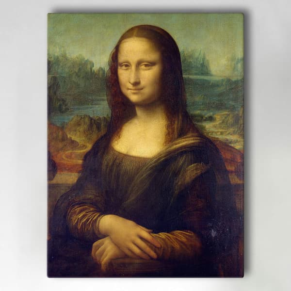 Lærredstryk / Billede - Mona Lisa - 40x30 cm - Lærred
