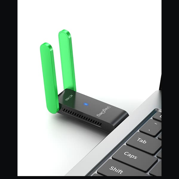 1200Mbps 5G Dual Antenna USB 3.0 WiFi Adapter for PC and Laptop