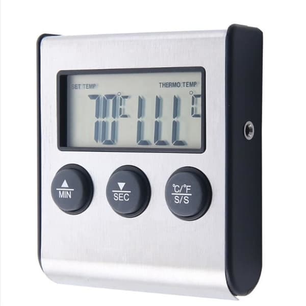 Digital kötttermometer grillmatlagningstermometer prob biff grill temperaturmätare köksredskap