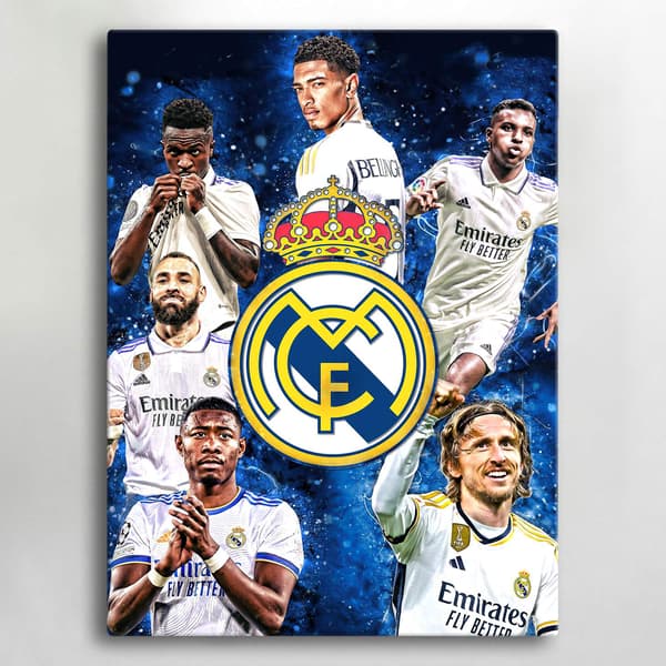 Lerret / Bilde - Real Madrid - 40x30 cm - Lerret