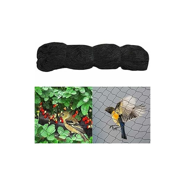 4m x 10m Black Bird Net - Protects Fruit Trees & Vegetables - Durable & Lightweight
