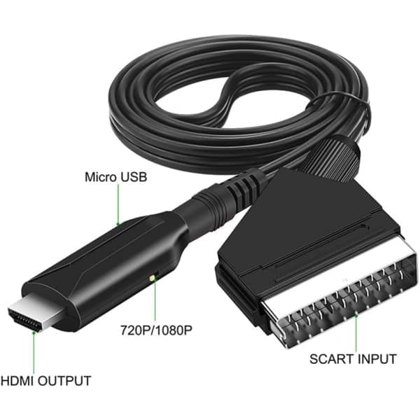 Scart–HDMI-muunnin, all-in-one SCART–HDMI-sovitin, 1080P