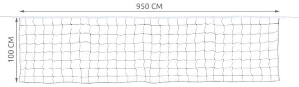 Volleyball Net with Storage Bag - 9.5 meters