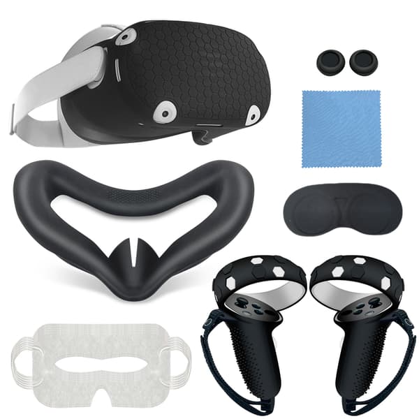 Oculus Quest 2 and Meta Quest 2 Accessories and Protection Black